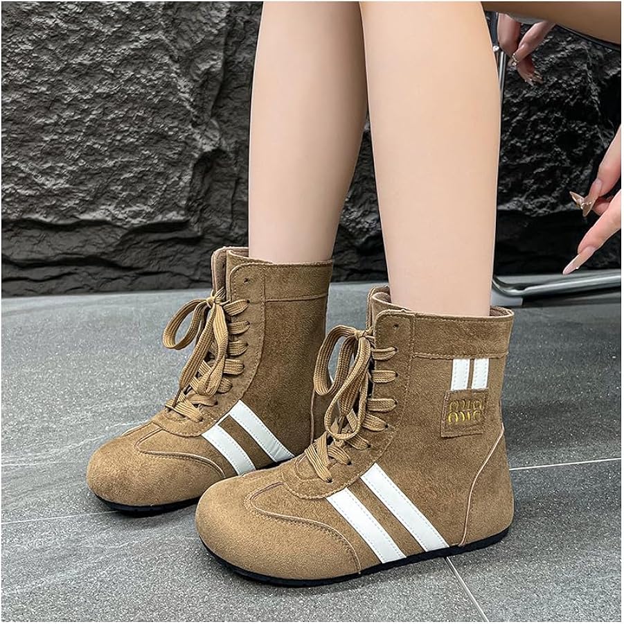 Amazon | [ZKGK] 厚底ブーツ レディース ライディングブーツ